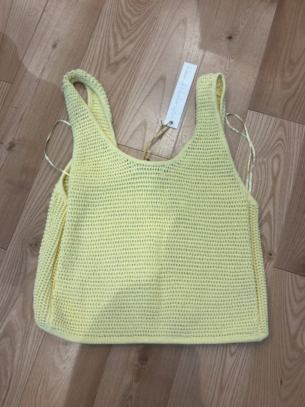 House of Harlow Knit Pale Yellow Tank | Women's S NWT